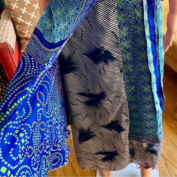 Handmade Vintage Saree Wrap Skirt - Picture 4 of 7